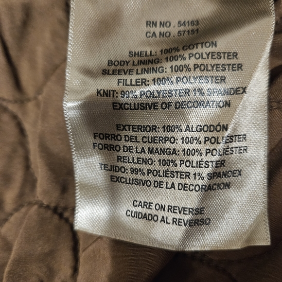 NWT Levi's Cotton Twill Jacket, XL, Brown - Picture 8 of 11